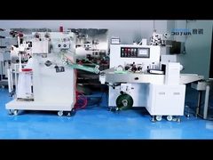 Máy tăm bông cồn ngang Máy đóng túi 4 mặt bền 50Hz