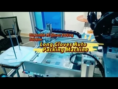 Máy đóng gói tự động gấp và niêm phong Máy gia dụng găng tay PE dài 1 cặp gói