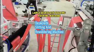 Tấm khăn trải bàn dùng một lần lớn Máy cắt cán gấp tự động