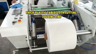 Máy rạch gấp khăn trải bàn bằng nhựa trắng chất lượng cao