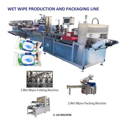 Chất lượng  PLC Control 5 Slitting Lane Wipe Making Machine With 1 Year Warranty nhà máy