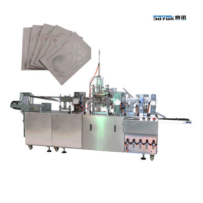 Good price 220V đơn mảnh nhỏ loại bỏ trang điểm ướt lau làm cho máy đóng gói 2 trong 1 máy trực tuyến