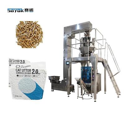 Giá tốt 2.5KG Bánh đậu trộn với rác mèo Đánh nặng tự động VFFS Giải pháp đóng gói chân không để dễ dàng lưu trữ trực tuyến