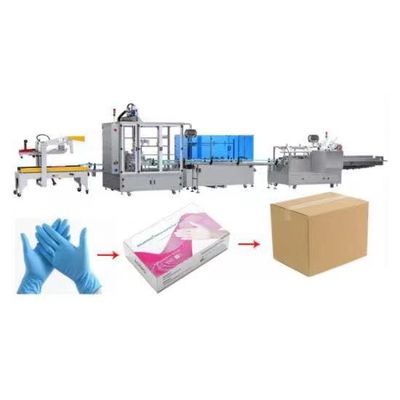 Máy đóng thùng tự động 50Hz Hộp đựng găng tay Nitrile đa chức năng