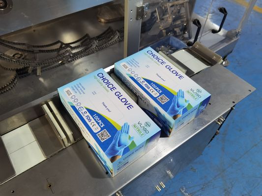 Máy đóng thùng tự động 50Hz Hộp đựng găng tay Nitrile đa chức năng