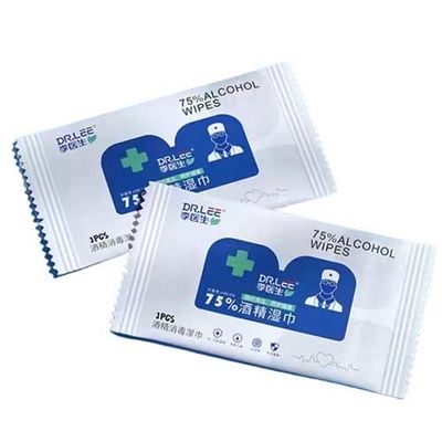 Máy đóng gói khăn lau 3.8KW Dây chuyền đóng gói cồn lau cá nhân
