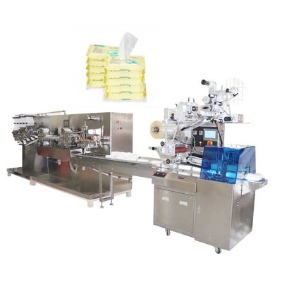 30 - 120PC Máy sản xuất khăn lau ướt với 5 đường cắt Máy đóng gói khăn lau trẻ em
