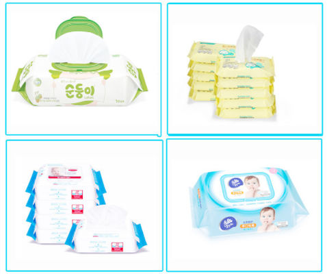 30 - 120PC Máy sản xuất khăn lau ướt với 5 đường cắt Máy đóng gói khăn lau trẻ em