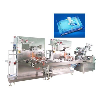 Máy đóng gói khăn giấy ướt tốc độ cao 220V 50Hz Thép không gỉ tự động