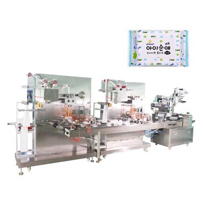10 chiếc - 20 chiếc Máy đóng gói khăn ướt 2.8KW Dây chuyền đóng gói tự động