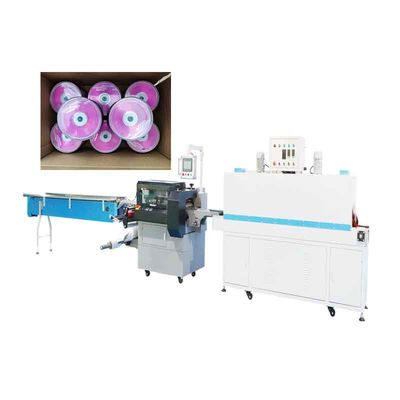 Good price Máy đóng gói co tốc độ cao 5,5KW Đóng gói hộp tập thể đĩa 380V trực tuyến