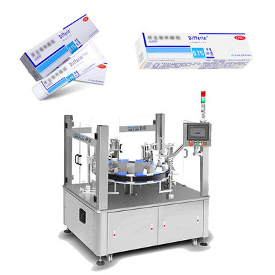 Máy đóng hộp tự động quay dọc Gel y tế tinh tế