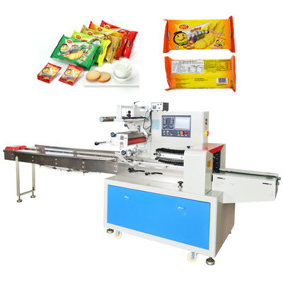 Máy đóng gói gối bánh quy 220v Lưu lượng đóng gói liên tục