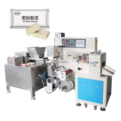 Máy đóng gói tự động 220V Cắt ép đùn Bùn cắm