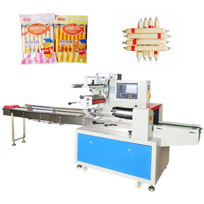 Máy hàn kín gối liên tục Máy đóng gói dòng chảy 2.5KW Xúc xích