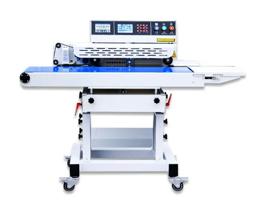 Máy niêm phong liên tục tự động 1,5kw Túi nhựa Mặt nạ miếng dán mắt Máy hàn nhiệt