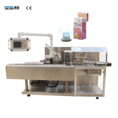 Máy đóng hộp tự động ngang Máy đóng gói hộp rơm uống