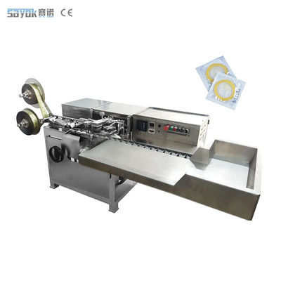 2.5KW Máy đóng gói hoàn toàn tự động cao su tự nhiên Latex Bulk Condom Seal Foiling Machine