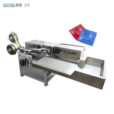 Máy đóng gói bao cao su bằng nhựa nhôm nhỏ với hệ thống kiểm tra