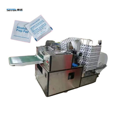 PLC điều khiển bên niêm phong máy đóng gói 6 làn đường Alcohol Prep Pad làm máy