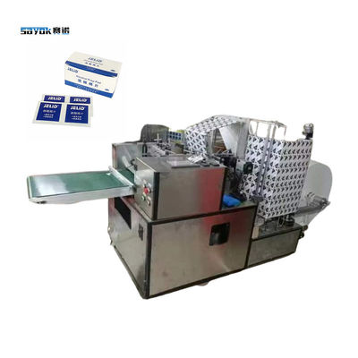 Máy bơm chất lỏng Nạp rượu Swabs Máy đóng gói Máy chế tạo miếng đệm