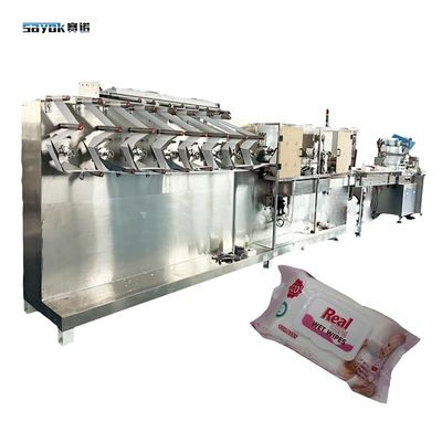 300 - 400 cắt hiệu suất cao khăn lau ướt máy đóng gói cho 30-120 PC Pack