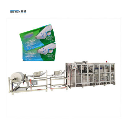 Máy sản xuất lau sàn ướt bốn điều khiển máy đóng gói tự động