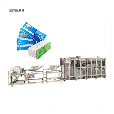 4 Bộ điều khiển động cơ servo Máy đóng gói khăn trải sàn ướt Thiết kế đóng gói tùy chỉnh