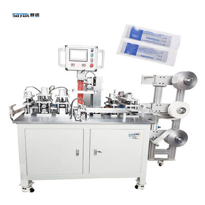 Máy đóng gói màn hình cảm ứng Máy đóng gói dao vải 60 túi / phút Tốc độ 90 * 28mm Kích thước túi