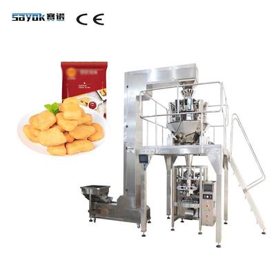 Good price Nuggets đông lạnh Máy cân tự động nhiều đầu + loại cổ áo VFFS lớn trực tuyến